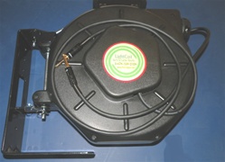 Retractable TRS quarter 1/4 inch Stereo Audio Cable Reel - 35' foot - Audio Reels by Lightcast
