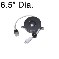 D201089-1 Medical Grade Black Retractable Cable Reel