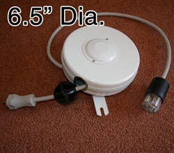 D201211-1 Medical Grade White Retractable Cable Reel